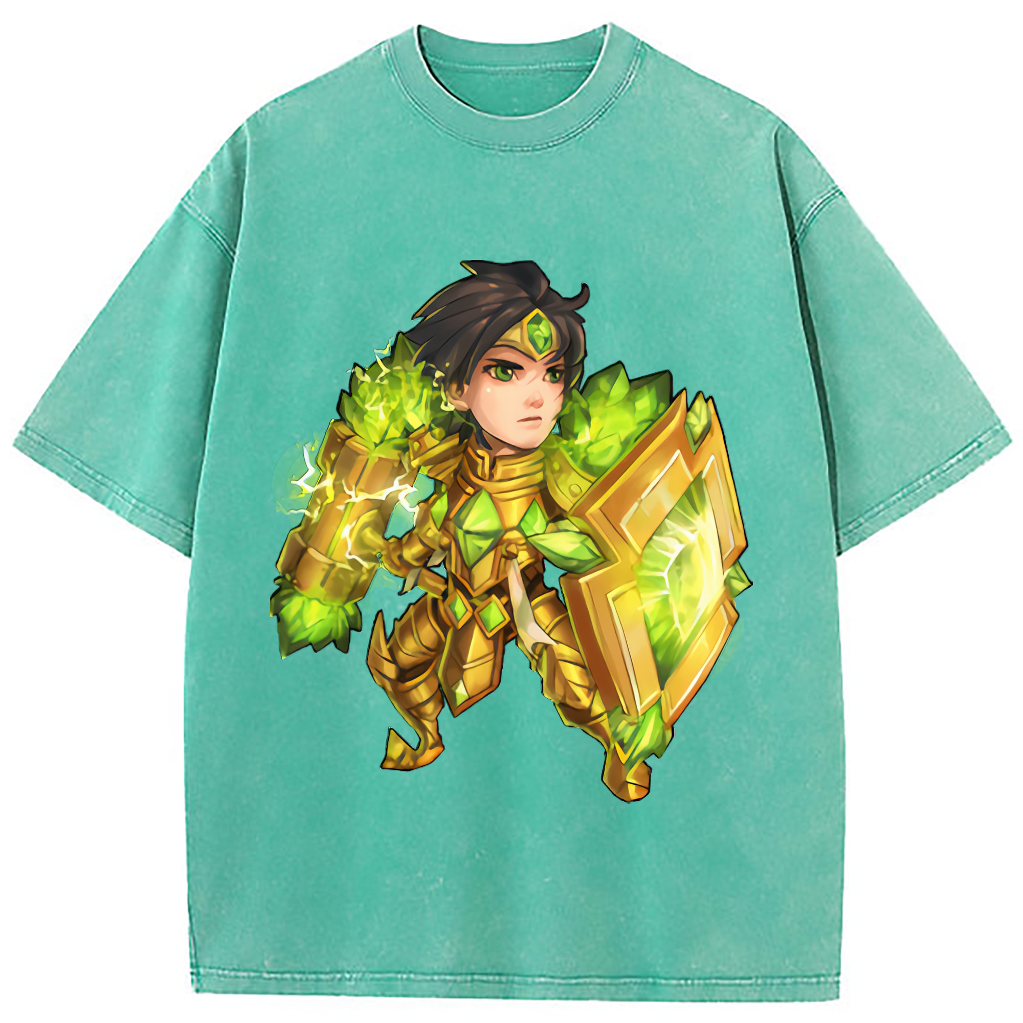 （画像用） リーグ・オブ・レジェンド League of Legends LOL 綿100% ヴィンテージ風 半袖Tシャツ（フロントプリント）